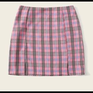 Plaid mini skirt